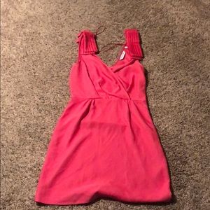 Super cute pink dress.